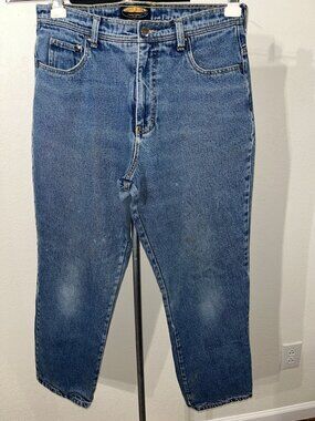 Sandy River Flannel Lined Jean Women 8 30X26 Rugged Workwear Winter Warm